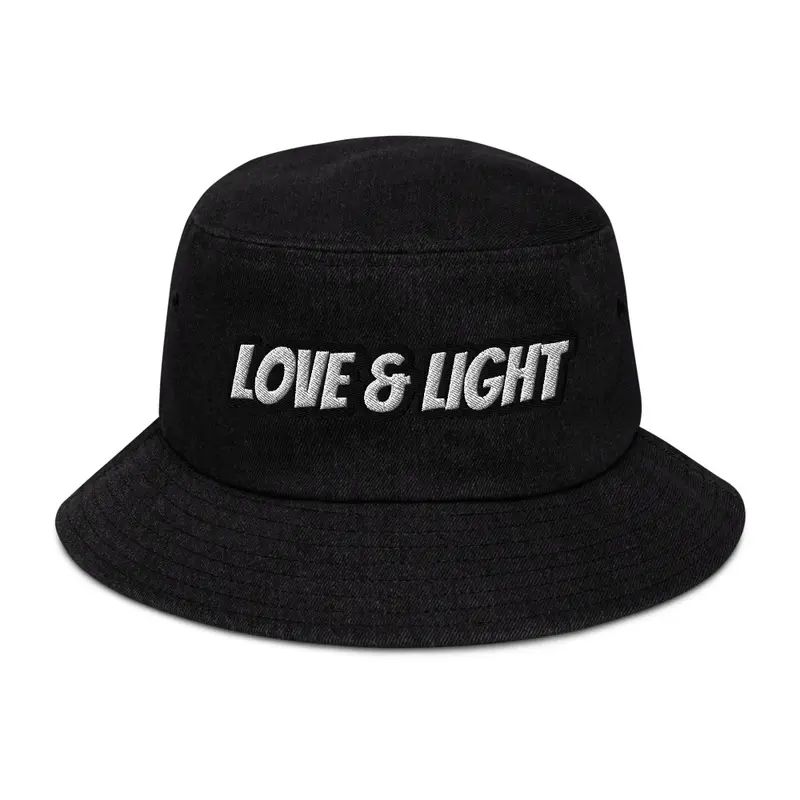 Love & Light Terry Denim Bucket Hat